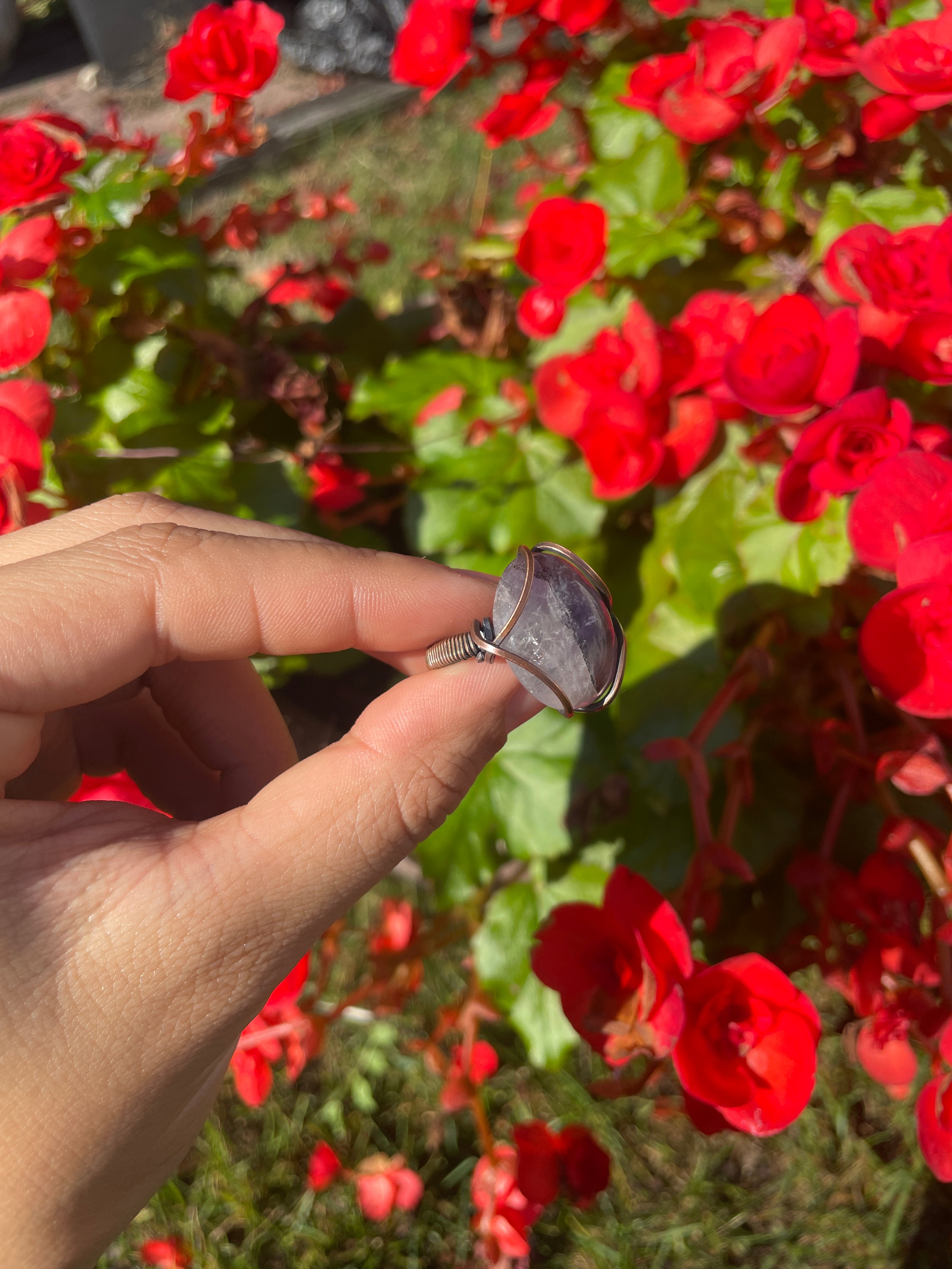 Amethyst Wire Wrapped Ring