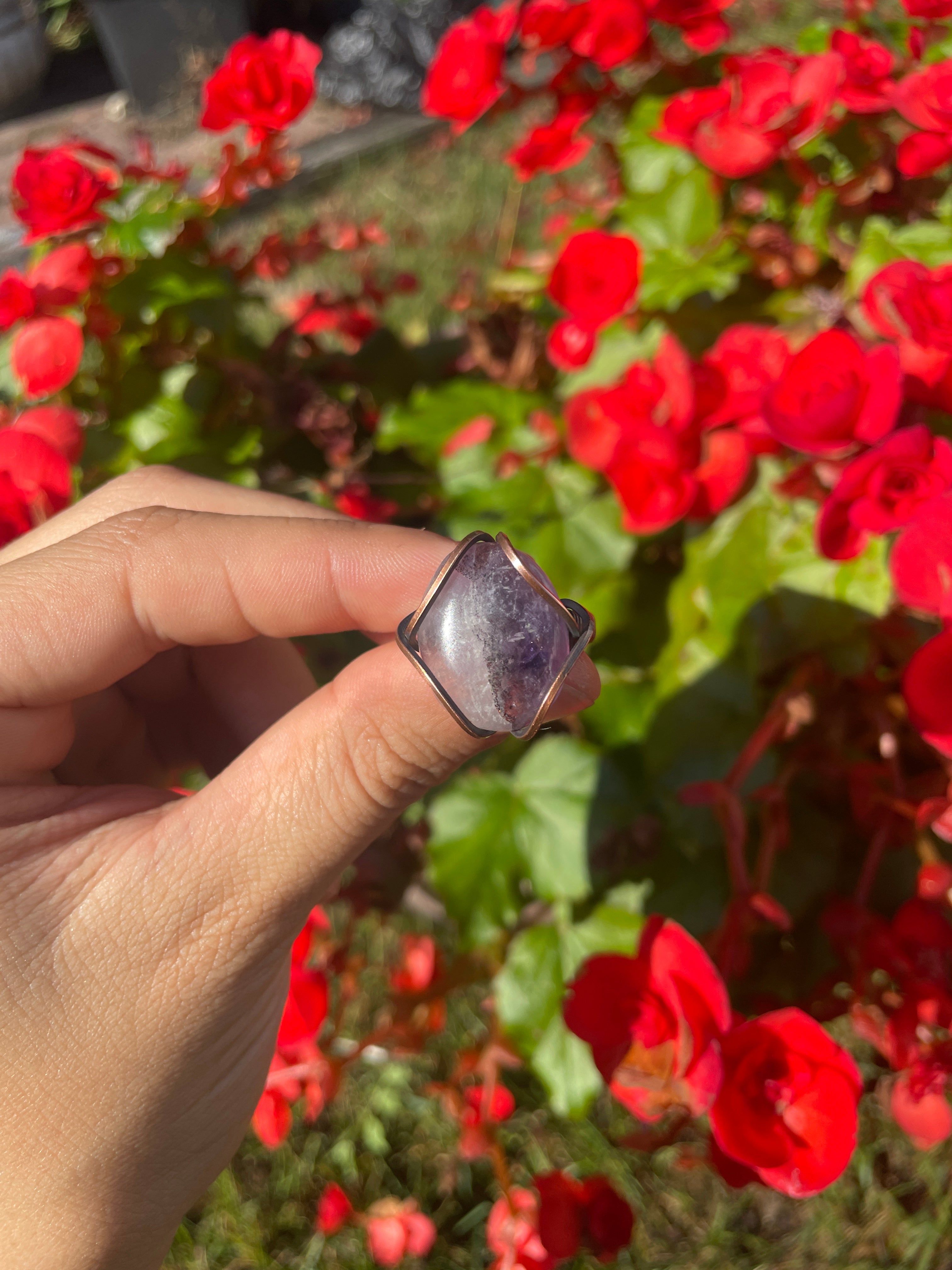 Amethyst Wire Wrapped Ring