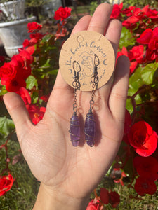 Third Eye Openers~ Amethyst Earrings