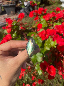 Labradorite Wire Wrapped Ring