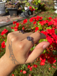 Inner Peace~ Adjustable Amethyst Ring